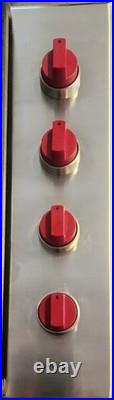 WOLF CG304P/S Professional Gas Stainless Steel Cooktop 30in 4 Burners Red Knobs