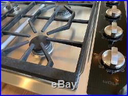 WOLF Stainess Steel CT30G/S 30 Gas Cooktop Stovetop Natural Gas Works Great