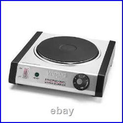 Waring WEB300 11 Electric Countertop Hotplate with Solid Burner, FULL WARRANTY