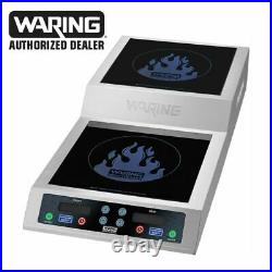 Waring WIH800 Step Up Double Induction Cooktop 208/240V NSF 1 Year Warranty