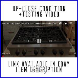 Watch Testing on YouTube 36 Wolf Rangetop Cooktop Stove SRT366 (Nat. Gas)