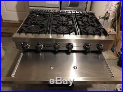 Watch Testing on YouTube Viking 36 Professional 6-Burner Cooktop, Stainless