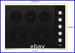 Whirlpool 30 Built-In Electric Cooktop Stainless Steel WCE77US0HS