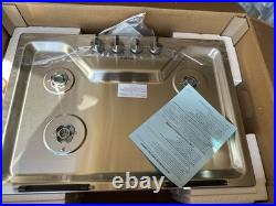 Whirlpool 30 Gas 4 Burner Cooktop Stainless Steel Model WCGK5030PS