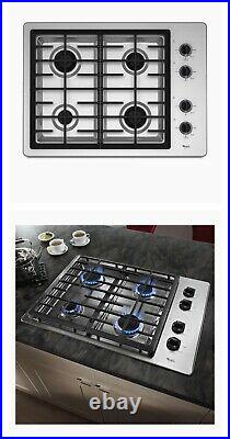 Whirlpool 30 stainless steel gas cooktop W5CG3024XS