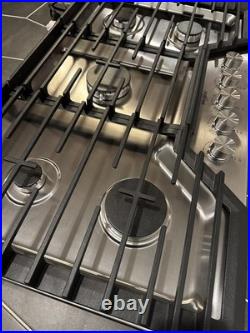 Whirlpool 36 Gas Cooktop Stainless 5-Burners Recessed Hinged New WCGK7536PS