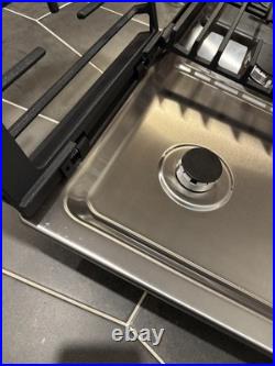 Whirlpool 36 Gas Cooktop Stainless 5-Burners Recessed Hinged New WCGK7536PS