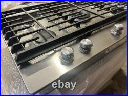 Whirlpool CGS956ESS02 5-Burner Stainless Steel Gas Cooktop Sealed Burners 30