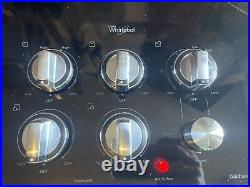 Whirlpool Gold 36 Electric Ceramic Black Glass Cooktop 5-Elements G7CE3635XS