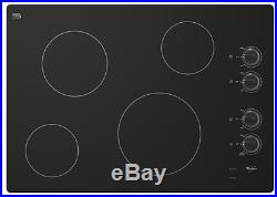 Whirlpool Smooth Flat Surface Electric Stovetop Cooktop Portable Glass Burner