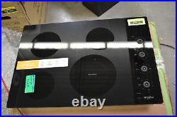 Whirlpool WCE55US0HB 30 Black 4 Element Electric Cooktop NOB #32989