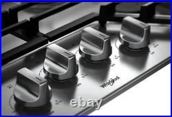Whirlpool WCG55US0HS 30 Stainless 4 Burner Natural Gas Cooktop #129339 BFSALE