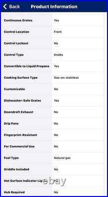 Whirlpool WCG55US0HS 30 Stainless 4 Burner Natural Gas Cooktop #129339 BFSALE