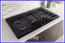 Whirlpool WCG55US6HB 36 Inch Gas Cooktop with 5 Sealed Burners BLACK