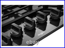 Whirlpool WCG55US6HB 36 Inch Gas Cooktop with 5 Sealed Burners BLACK