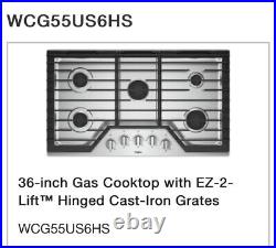 Whirlpool WCG55US6HS 36 Gas Cooktop in Stainless Steel