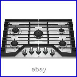 Whirlpool WCG77US0HS 30 Built-In Gas Cooktop with 5 burner in Stainless Steel