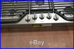Whirlpool WCG97US6DS 30 Stainless 5 Burner Gas Cooktop NOB #24892 HL