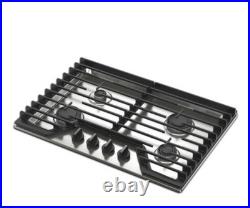 Whirlpool WCGK3030PS 30-inch Gas Cooktop with 4 Burners