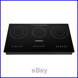 Windmax 29.5 Electric Induction Hob 3 Burner Smooth Surface Glass Plate Cooktop