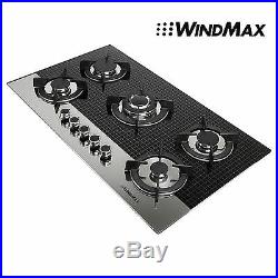 Windmax 35.5 5 Burners Built-In Stove LPG/NG Gas Fixed Cooktop Gas Cooker Hobs
