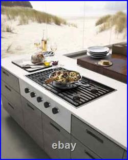 Wolf 36 Contemporary Cooktop BBQ Grill with 5 Sealed Burners Rangetop CG365C/S