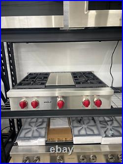 Wolf 36 Gas Rangetop 4 Burners/Griddle NATIONWIDE SHIPPING