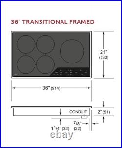 Wolf 36 Inch Wide 5 Burner Transitional Framed Induction Cooktop CI365TF/S Wolf 36 Inch Wide 5 Burner Transitional Framed Induction Cooktop CI365TF/S