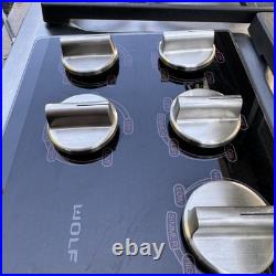 Wolf 36 Natural Gas Cooktop With 5 Dual-Stacked Sealed Burners Model CT36G/S Wolf 36 Natural Gas Cooktop With 5 Dual-Stacked Sealed Burners Model CT36G/S