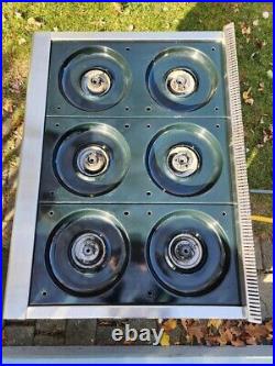 Wolf 36 Natural Gas Range Cook Top Stainless Steel 6 Burners Model RT366