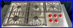 Wolf 36 Professional Gas Cooktop With 5 Dual-Stacked Sealed Burners CG365P/S