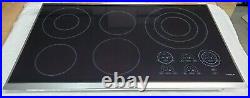 Wolf 36 Stainless Steel Smoothtop Electric Cooktop with5 Heating Elements CT36E/S