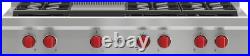 Wolf 48 Pro-Style Stainless Steel 6 Burner Gas Rangetop SRT486G