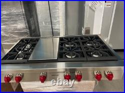 Wolf 48 Pro-Style Stainless Steel 6 Burner Gas Rangetop SRT486G