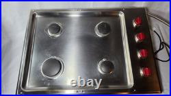Wolf CG304P/S 30 Professional Gas Cooktop 4 Burner Stainless Steel Red Knobs