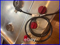 Wolf CG304PS 30 Inch Professional Gas Cooktop 4 Burner Natural Gas Red Knobs