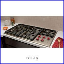 Wolf CG365PS 36 Inch Gas Cooktop with 5 Dual-Stacked Sealed Burners, Simmer/Melt