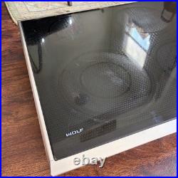 Wolf CT36E/8 Electric Built-In Cooktop 5 Burner Touch Control Glass Bridge