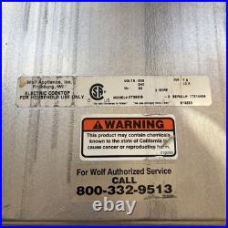 Wolf CT36E/8 Electric Built-In Cooktop 5 Burner Touch Control Glass Bridge