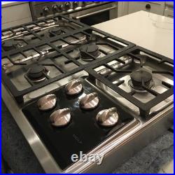 Wolf CT36G/S 36 Professional Gas Cooktop 5 Burner Stainless Steel Works GREAT