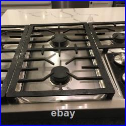 Wolf CT36G/S 36 Professional Gas Cooktop 5 Burner Stainless Steel Works GREAT