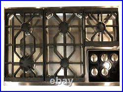 Wolf CT36GS 36 Inch Natural Gas Cooktop Stainless Steel