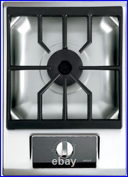 Wolf IM15S 15 Inch Gas Multi-Function Cooktop in Stainless Steel
