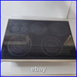 Wolf Model CT30ES Electric Cooktop Black With Stainless Steel Trim 4 Burner