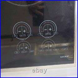 Wolf Model CT30ES Electric Cooktop Black With Stainless Steel Trim 4 Burner