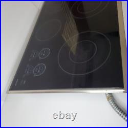 Wolf Model CT30ES Electric Cooktop Black With Stainless Steel Trim 4 Burner