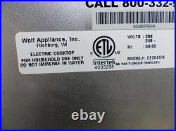 Wolf Model Ce304t/s 30 Electric Touch Control Cooktop Black Free Shipping