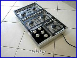 Wolf Model Ct36g/s-lp 36 Lp Propane Cooktop Stainless Refurbished
