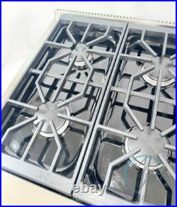 Wolf SRT366-LP 36 Pro Gas Rangetop Stainless 6 Dual-Stack Burners Very Clean