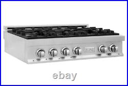 ZLINE KITCHEN Professional 36-in 6 Burners Stainless Steel Gas Cooktop